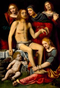 死んだキリストを悼む、1512-20年頃 作： Bernardino Luini